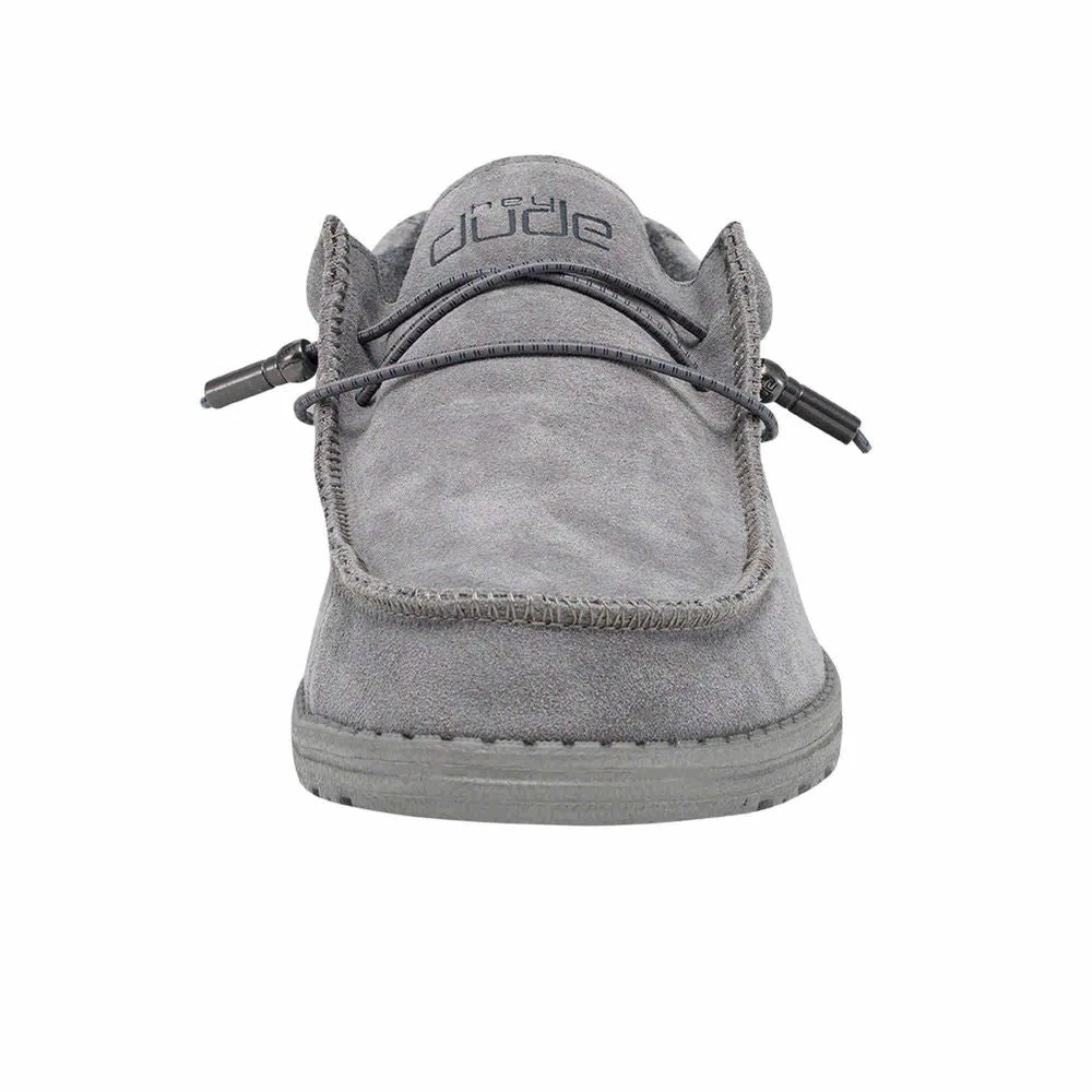 'Hey Dude' Men's Wally Suede - Ash 6 'Hey Dude' Men's Wally Suede - Ash