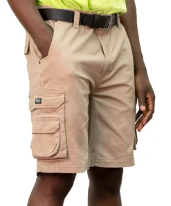 'KEY' Men's Cargo Pocket Flex Short - Khaki