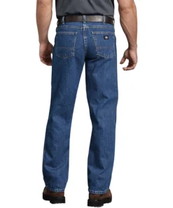 'Dickies' 5-Pocket Regular Straight Fit - Stonewashed Indigo Blue Men