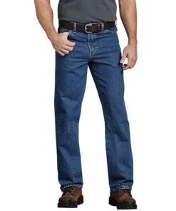'Dickies' 5-Pocket Regular Straight Fit - Stonewashed Indigo Blue Men