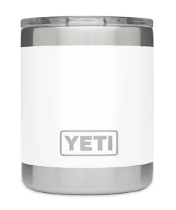 'Yeti' 10 Oz. Rambler Lowball W/Magslider Lid - White