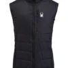 SPYDER ACTIVE SPORTS 'Spyder' Men's Glissade Hybrid Vest - Black 2 SPYDER ACTIVE SPORTS 'Spyder' Men's Glissade Hybrid Vest - Black