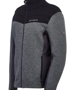 SPYDER ACTIVE SPORTS 'Spyder' Men's Encore Full Zip Fleece - Ebony