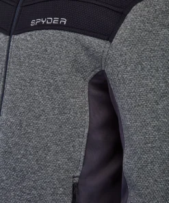 SPYDER ACTIVE SPORTS 'Spyder' Men's Encore Full Zip Fleece - Ebony