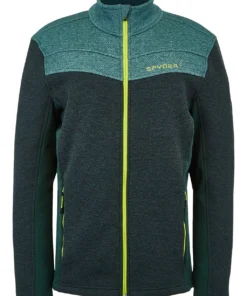 SPYDER ACTIVE SPORTS 'Spyder' Men's Encore Full Zip Fleece - Forest Ghost