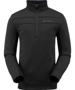 SPYDER ACTIVE SPORTS 'Spyder' Men's Encore 1/2 Zip Fleece - Black