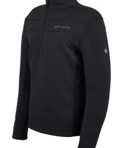 SPYDER ACTIVE SPORTS 'Spyder' Men's Encore 1/2 Zip Fleece - Black