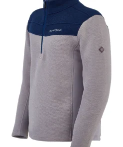 SPYDER ACTIVE SPORTS 'Spyder' Men's Encore 1/2 Zip Fleece - Alloy Abyss