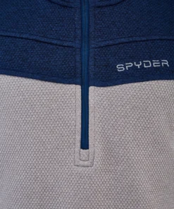 SPYDER ACTIVE SPORTS 'Spyder' Men's Encore 1/2 Zip Fleece - Alloy Abyss
