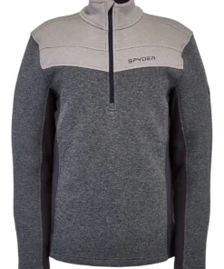 SPYDER ACTIVE SPORTS 'Spyder' Men's Encore 1/2 Zip Fleece - Ebony Alloy