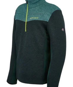 SPYDER ACTIVE SPORTS 'Spyder' Men's Encore 1/2 Zip Fleece - Forest Ghost