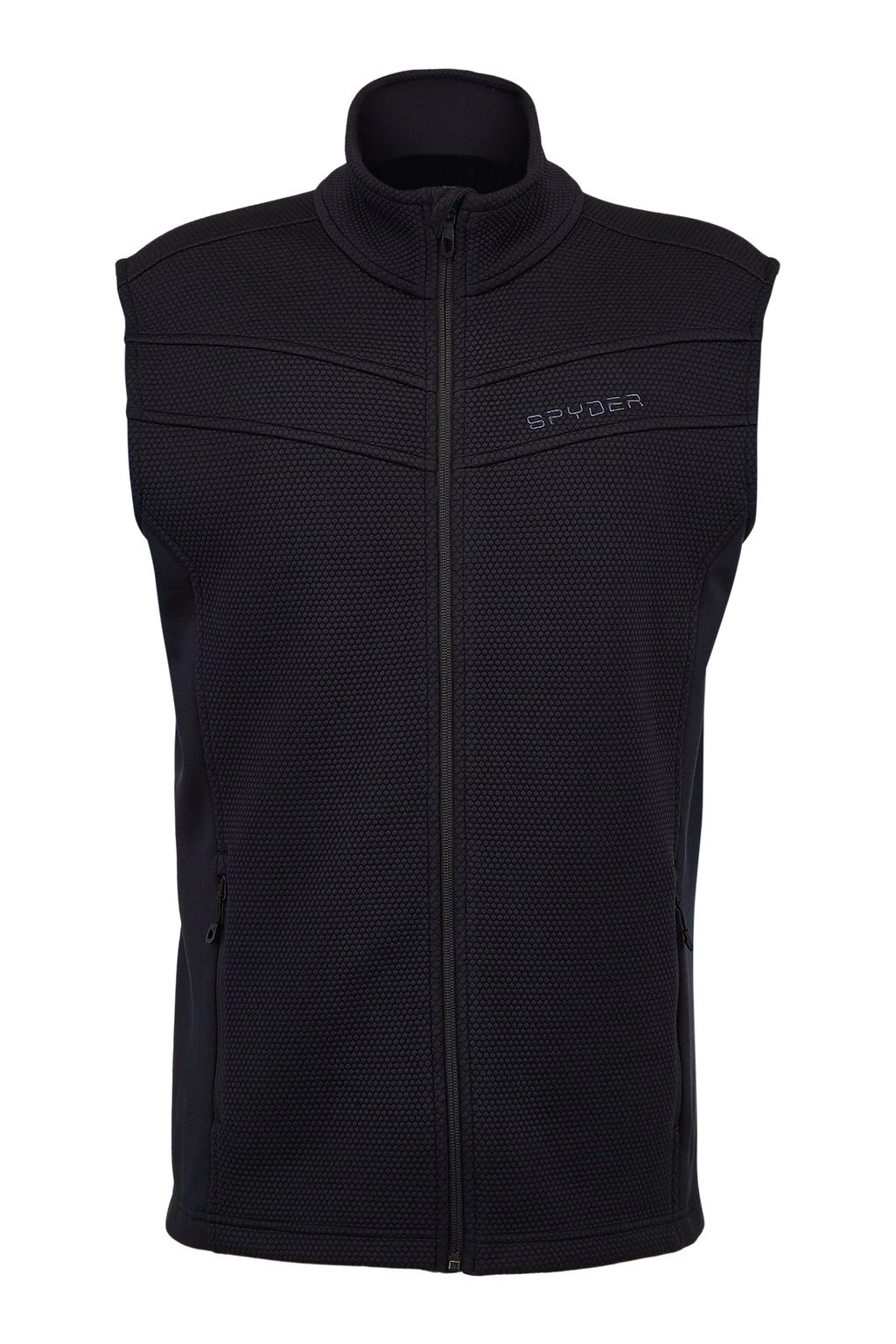 SPYDER ACTIVE SPORTS 'Spyder' Men's Encore Fleece Vest - Black 3 SPYDER ACTIVE SPORTS 'Spyder' Men's Encore Fleece Vest - Black