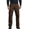 'Dickies' Relaxed Fit Straight Leg Carpenter Duck Jeans - Timber Brown Men