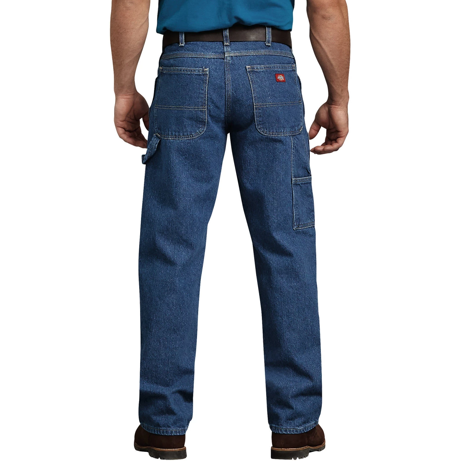 'Dickies' Relaxed Fit Carpenter Denim Jeans - Stonewashed Indigo Blue 5 'Dickies' Relaxed Fit Carpenter Denim Jeans - Stonewashed Indigo Blue