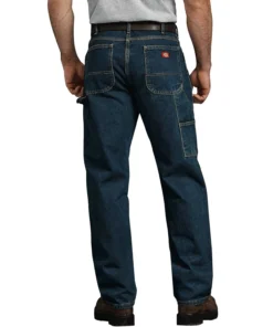'Dickies' Relaxed Fit Carpenter Denim Jeans - Heritage Tinted Khaki Men