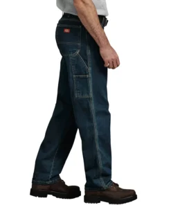 'Dickies' Relaxed Fit Carpenter Denim Jeans - Heritage Tinted Khaki Men