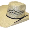 M&F Western Products, Inc Men 'Twister' Twisted Weave Western Hat - Ivory / Tan