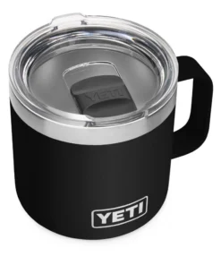 'Yeti' 14 Oz. Rambler Mug W/Magslider Lid - Black Gear