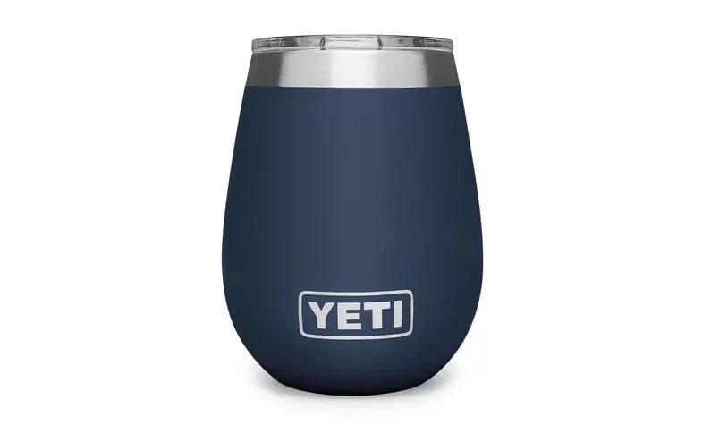 'Yeti' 10 Oz. Rambler Wine Tumbler W/Magslider Lid - Navy 4 'Yeti' 10 Oz. Rambler Wine Tumbler W/Magslider Lid - Navy