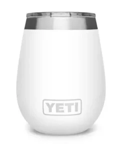 'Yeti' 10 Oz. Rambler Wine Tumbler W/Magslider Lid - White Gear