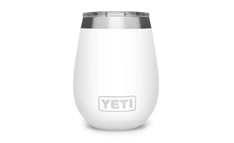 'Yeti' 10 Oz. Rambler Wine Tumbler W/Magslider Lid - White Gear 4 'Yeti' 10 Oz. Rambler Wine Tumbler W/Magslider Lid - White Gear