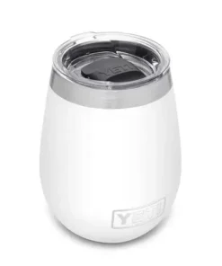 'Yeti' 10 Oz. Rambler Wine Tumbler W/Magslider Lid - White Gear