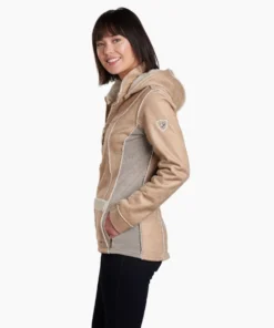 'Kuhl' Women's Dani Sherpa Jacket - Almond