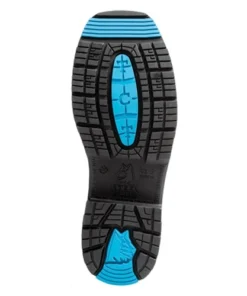 'Steel Blue' Men's Blue Heeler Western Square Toe EH WP Steel Toe - Oak