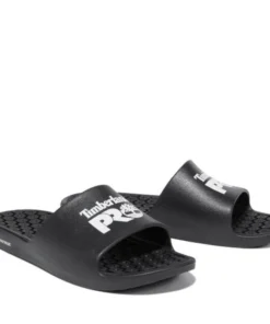 'Timberland Pro' Men's Logo Anti-Fatigue Tech Slides - Black