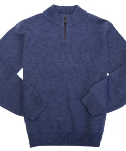 ALPHI APPAREL GROUP'Viyella By Alphi Apparel' Men's Zegna Baruffa Merino Sweater - Indigo