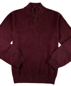ALPHI APPAREL GROUP 'Viyella By Alphi Apparel' Men's Zegna Baruffa Merino Sweater – Wine Melange