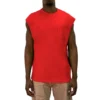 'KEY' Men's Blended Sleeveless Pocket Tee - Red 1 'KEY' Men's Blended Sleeveless Pocket Tee - Red