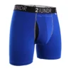 '2UNDR' Men's Swing Shift 6" Boxer Brief - Blue 1 '2UNDR' Men's Swing Shift 6" Boxer Brief - Blue