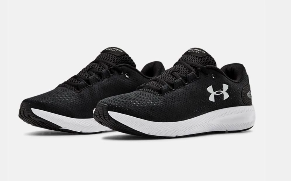 'Under Armour' Women's Charged Pursuit 2 - Black / White 4 'Under Armour' Women's Charged Pursuit 2 - Black / White