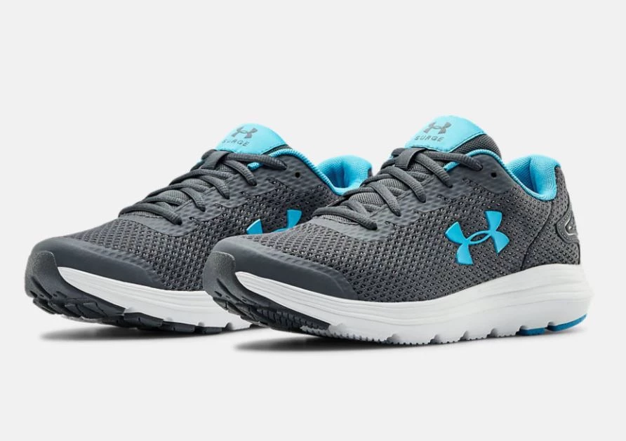 'Under Armour' Women's Surge 2 Running - Pitch Grey / Equator Blue 4 'Under Armour' Women's Surge 2 Running - Pitch Grey / Equator Blue