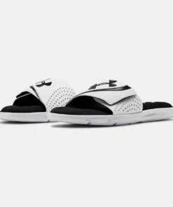 'Under Armour' Men's Ignite Slide Sandal - White / Black / Black 11 'Under Armour' Men's Ignite Slide Sandal - White / Black / Black