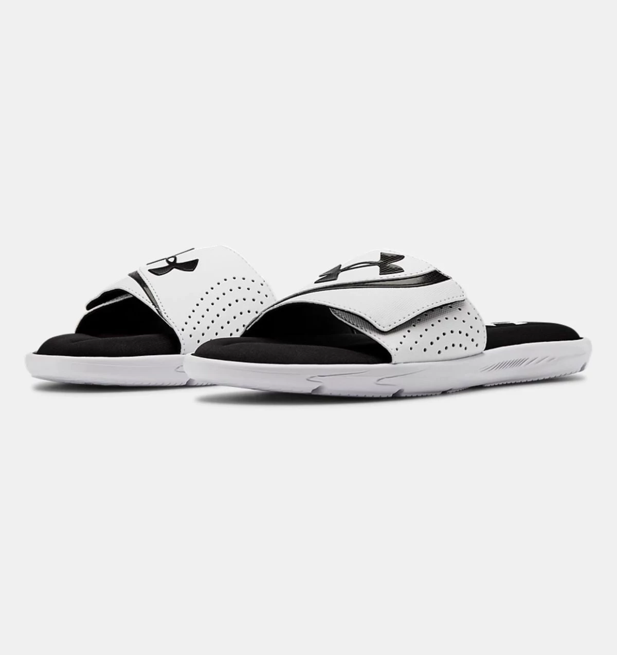 'Under Armour' Men's Ignite Slide Sandal - White / Black / Black 7 'Under Armour' Men's Ignite Slide Sandal - White / Black / Black