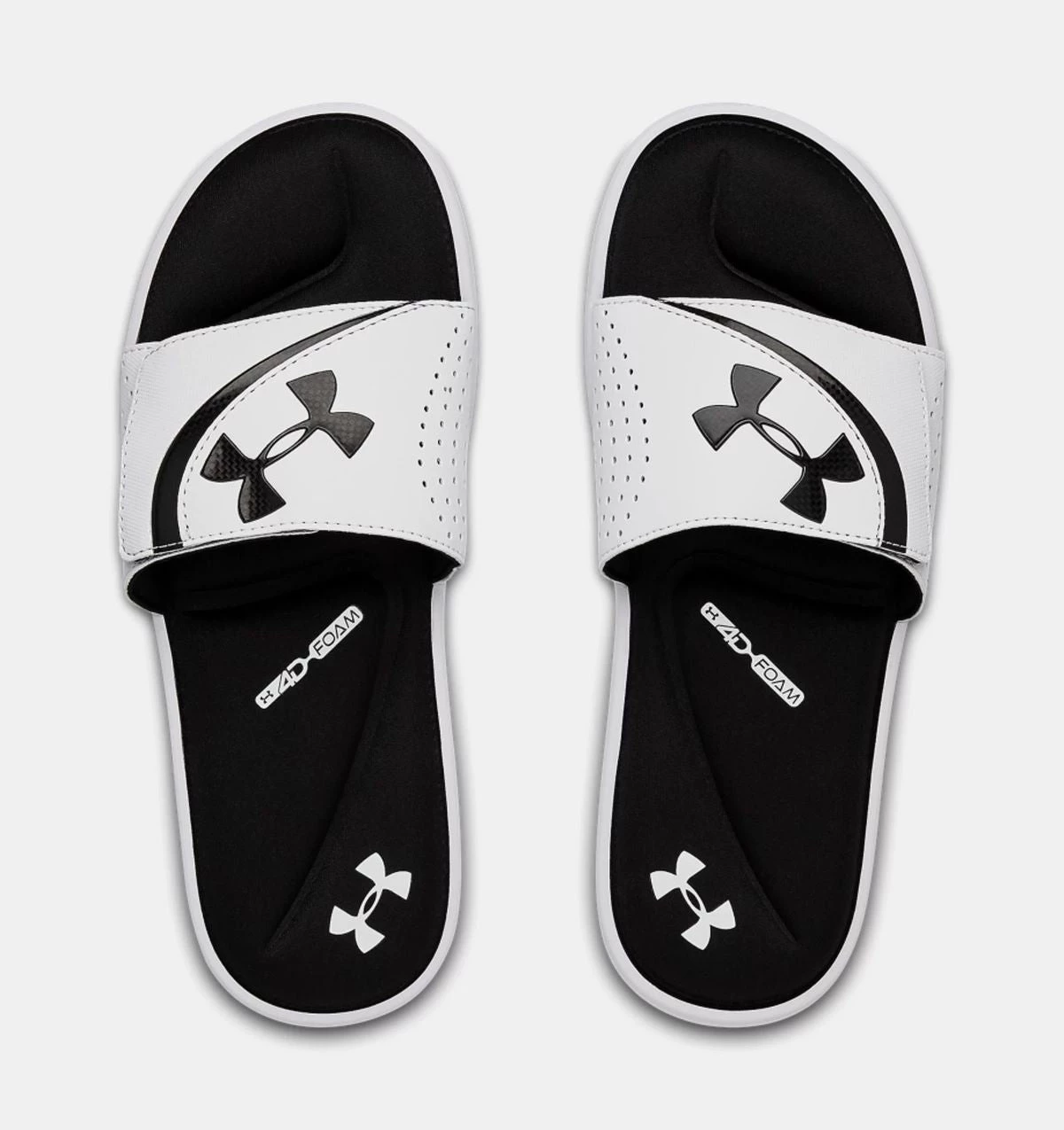 'Under Armour' Men's Ignite Slide Sandal - White / Black / Black 4 'Under Armour' Men's Ignite Slide Sandal - White / Black / Black