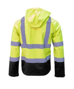 'KEY' Men's Crawford Rip Stop Hi Visibility Jacket - Hi-Vis Yellow