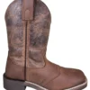Smoky Mountain Boots 'Smoky Mountain' Children's Brandy Western Square Toe - Brown Oil Distress / Brown