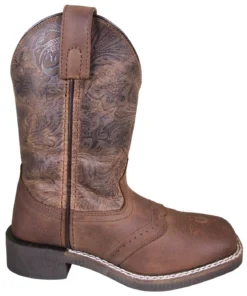Smoky Mountain Boots 'Smoky Mountain' Children's Brandy Western Square Toe - Brown Oil Distress / Brown