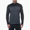 'Kuhl' Men's Ryzer 1/4 Zip - Black / Koal