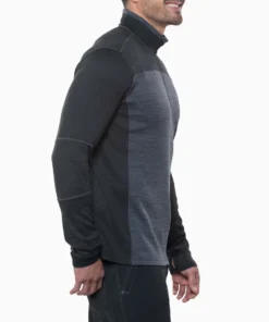 'Kuhl' Men's Ryzer 1/4 Zip - Black / Koal