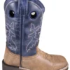 Smoky Mountain Boots 'Smoky Mountain' Youth Canyon Western Square Toe - Vintage Brown / Vintage Blue 2 Smoky Mountain Boots 'Smoky Mountain' Youth Canyon Western Square Toe - Vintage Brown / Vintage Blue