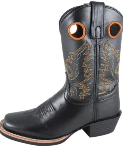 Smoky Mountain Boots 'Smoky Mountain' Children's Western Square Toe - Black Kids