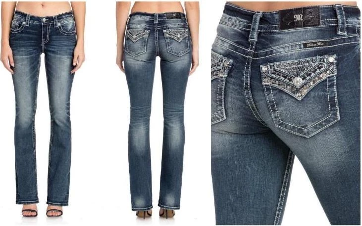 SWEET PEOPLE APPAREL Women Mad About You Bootcut Jeans - Dark Wash Denim 3 SWEET PEOPLE APPAREL Women Mad About You Bootcut Jeans - Dark Wash Denim