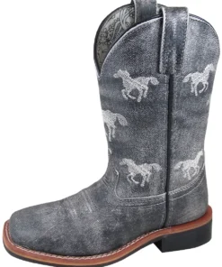 Smoky Mountain Boots 'Smoky Mountain' Children's Western Square Toe - Grey