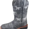 Smoky Mountain Boots 'Smoky Mountain' Youth Western Square Toe - Grey 2 Smoky Mountain Boots 'Smoky Mountain' Youth Western Square Toe - Grey