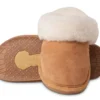 'Old Friend Footwear' Women's Scuff Slipper - Chestnut