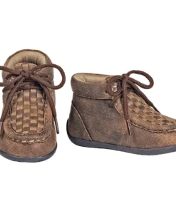 M&F Western Products, Inc 'M&F' Kids Carson Chukka - Cocoa / Camel